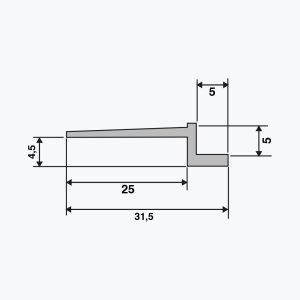 Profil TEMPOLISTEL® A103 pentru rost gol - imagine 2