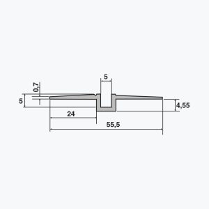 Profil pentru rost gol TEMPOLISTEL® A104 - imagine 2