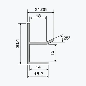 Profil U TEMPOLISTEL® A115 pentru placă de gips - imagine 2
