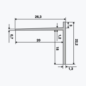 Profil de oprire TEMPOLISTEL® B102 BA 18 - imagine 2