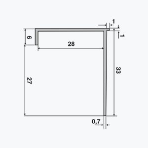 TEMPOLISTEL® B108 Profil de oprire placă de gips BA25 - imagine 2