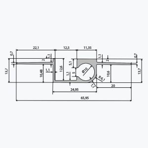 TEMPOLISTEL® B109 Profil șină pentru perete despărțitor - imagine 2