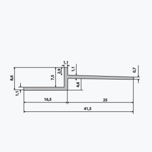 Profil pentru rost gol cintabil TEMPOLISTEL® B111 - imagine 3