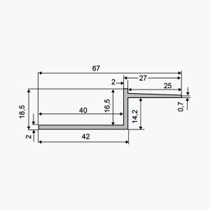 Profil pentru rost gol TEMPOLISTEL® B112 - imagine 2